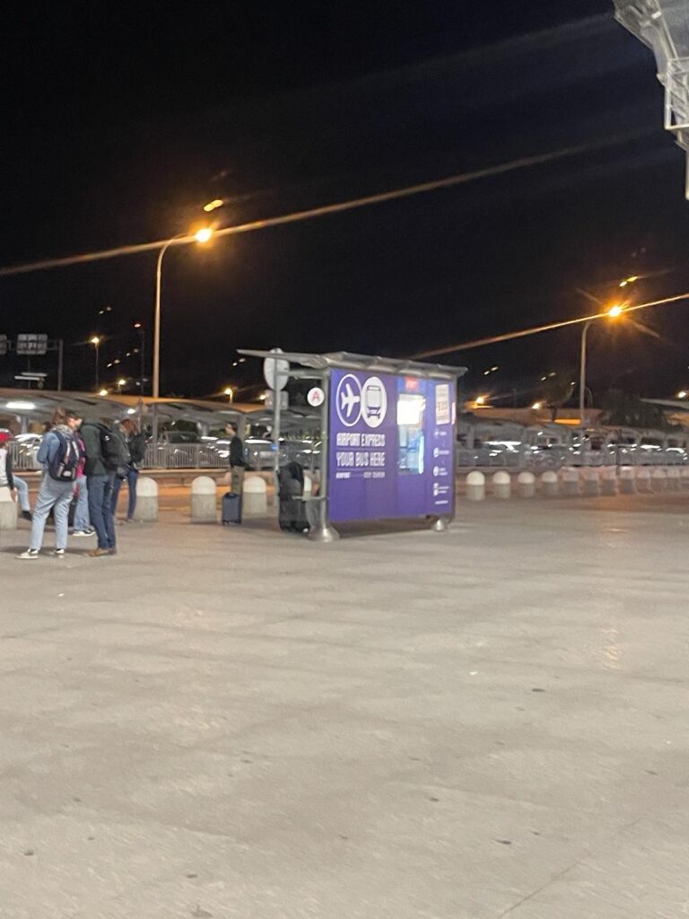 Malaga Airport Arrivals: Bus Stop