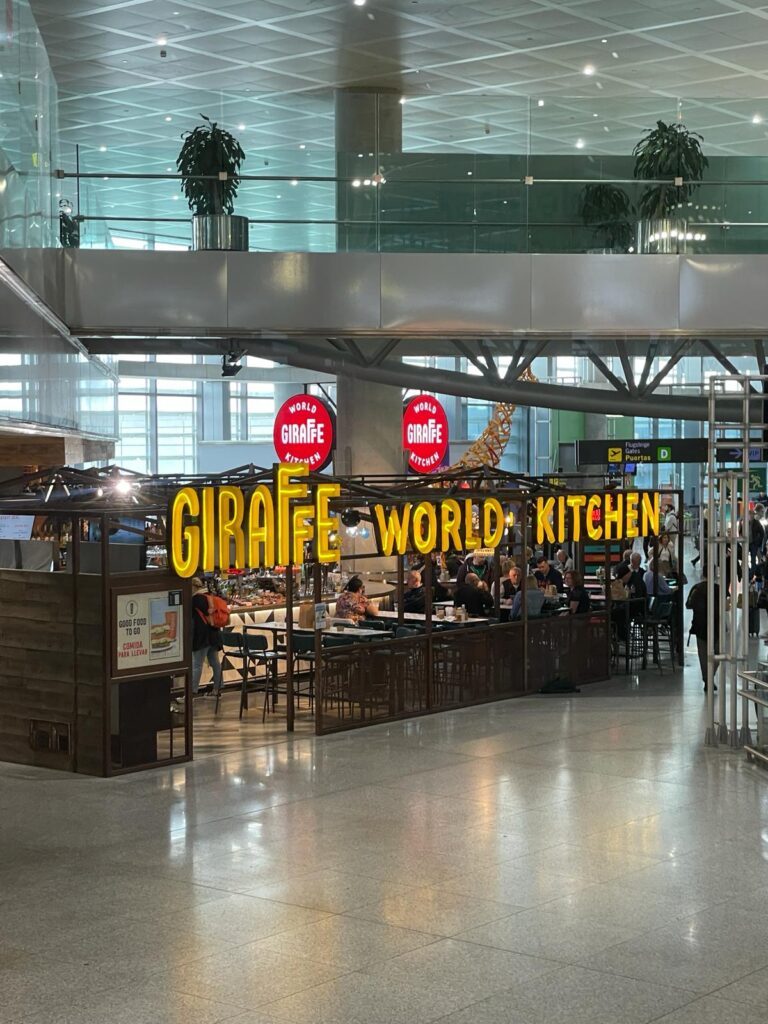 Malaga Airport Restaurants & Food: Giraffe World Kitchen