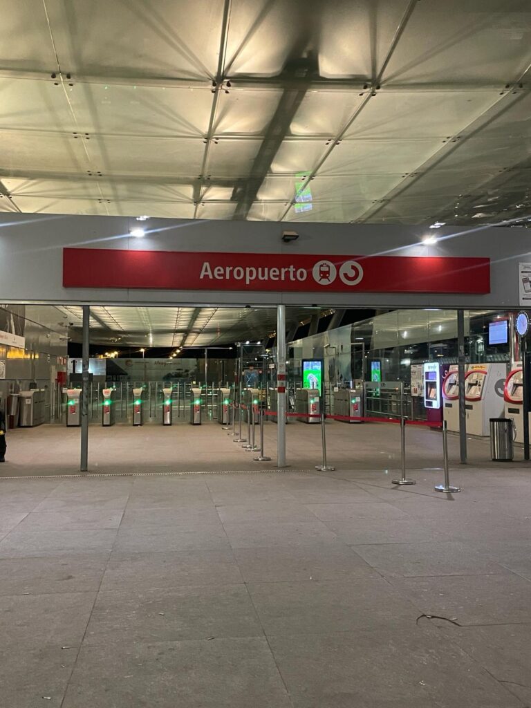Malaga Airport Arrivals: Train Station